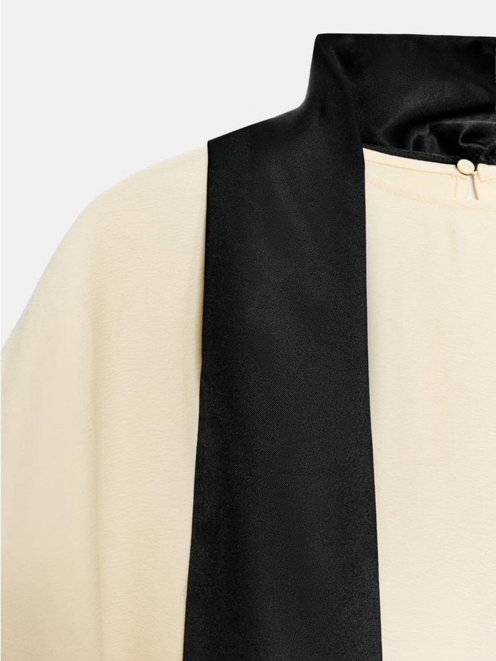 ZARA ZW COLLECTION ASYMMETRIC SCARF BLOUSE - Picture 4 of 15